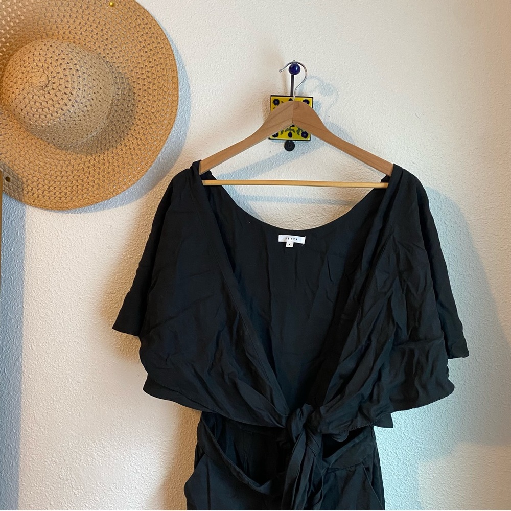 The Vetta Relaxed Capsule Jumpsuit Black Size small